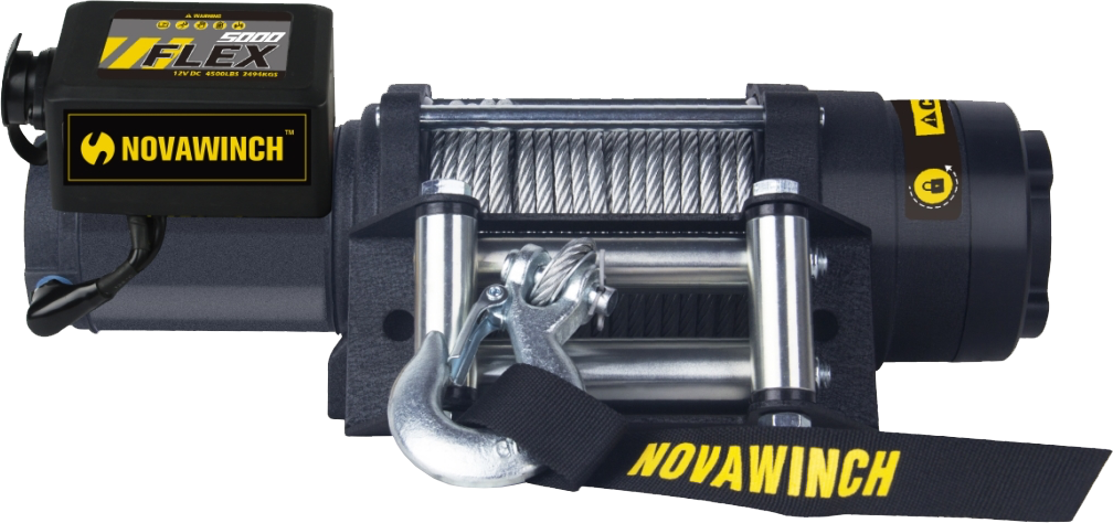 Novawinch FLEX 5000 Trailer Winch Utility Winch, 12v, 5,000 lbs capacity