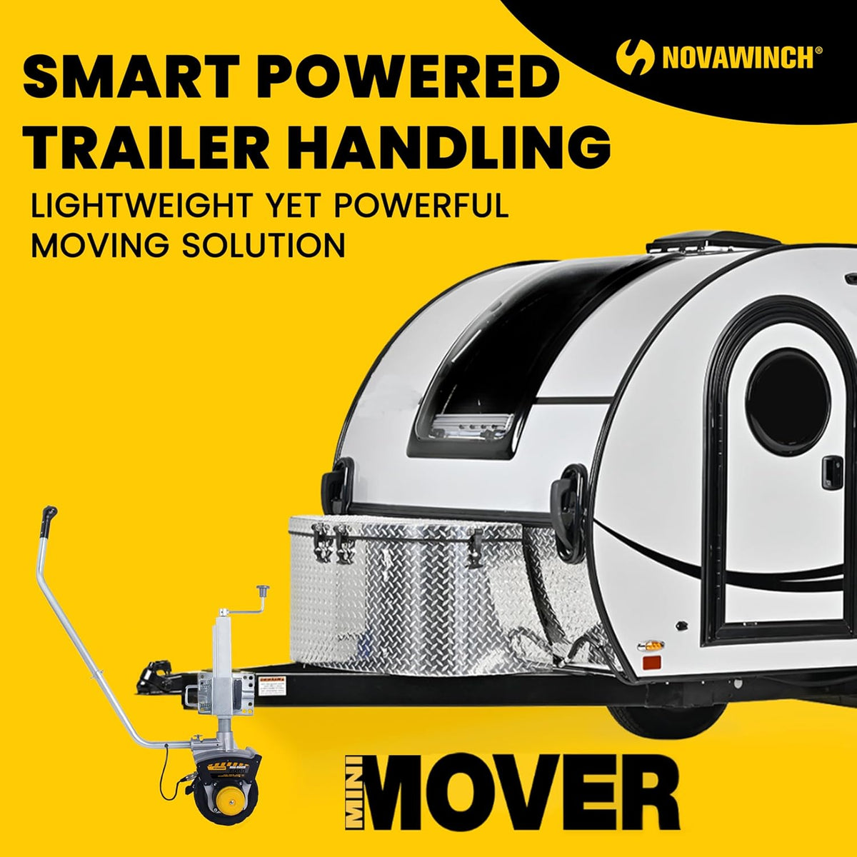 Novawinch Mini Mover 3 PLUS- Foldable Electric Powered Trailer dolly, 12v - 6,000 lbs capacity (Copy)
