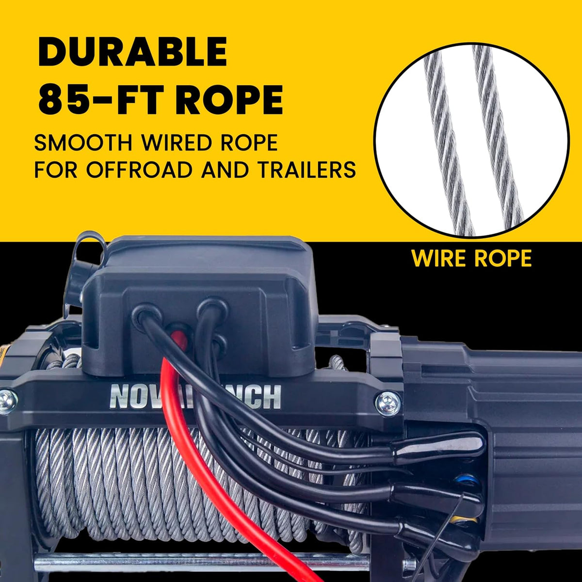Novawinch Stinger 12,000 Recovery Winch, 12v, Wireless