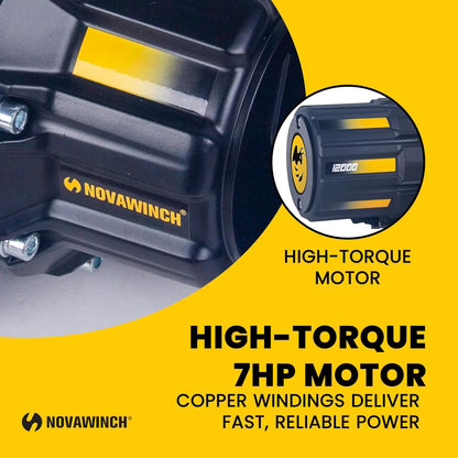 Novawinch Stinger 12,000 Recovery Winch, 12v, Wireless